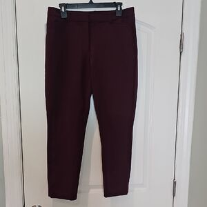 White House Black Market Men's Dark Red Dress Pants